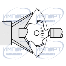 Микрометр с V-образной наковальней и 5 канавками 25-45 мм 114-122 Mitutoyo Микрометр с V-образной наковальней и 5 канавками 25-45 мм 114-122 Mitutoyo