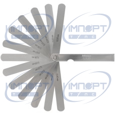 Толщиномер/щуп 0,03-0,5 мм, 13 листов, лезвие 100 мм 184-307S Mitutoyo