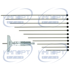Микрометр-глубиномера, сменные стержни 0-12", основание 2,5" 129-149 Mitutoyo Микрометр-глубиномера, сменные стержни 0-12", основание 2,5" 129-149 Mitutoyo