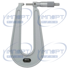 Микрометр для листового металла 0-25 мм, сферическая наковальня, горловина 150 мм 118-114 Mitutoyo Микрометр для листового металла 0-25 мм, сферическая наковальня, горловина 150 мм 118-114 Mitutoyo