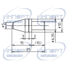 Алмазный индентор для теста Кнупа с калибровочным сертификатом DAkkS, соответствующим ISO 4545-2 63DIA014 Mitutoyo Алмазный индентор для теста Кнупа с калибровочным сертификатом DAkkS, соответствующим ISO 4545-2 63DIA014 Mitutoyo