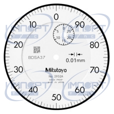 Индикатор часового типа, с ушками сзади, обратный циферблат типа ISO, 30 мм, 0,01 мм 2952A Mitutoyo Индикатор часового типа, с ушками сзади, обратный циферблат типа ISO, 30 мм, 0,01 мм 2952A Mitutoyo