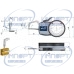 Внешний циферблатный штангенциркуль 0-10 мм, 0,005 мм 209-400 Mitutoyo Внешний циферблатный штангенциркуль 0-10 мм, 0,005 мм 209-400 Mitutoyo