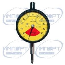 Индикатор часового типа, плоская задняя часть, тип ISO, один оборот, ударопрочный и пылезащитный, 1 мм, 0,01 мм 2972AB Mitutoyo Индикатор часового типа, плоская задняя часть, тип ISO, один оборот, ударопрочный и пылезащитный, 1 мм, 0,01 мм 2972AB Mitutoyo