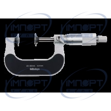 Дисковый микрометр, диски с твердосплавными наконечниками 25-50 мм, диск=20 мм 123-114 Mitutoyo Дисковый микрометр, диски с твердосплавными наконечниками 25-50 мм, диск=20 мм 123-114 Mitutoyo