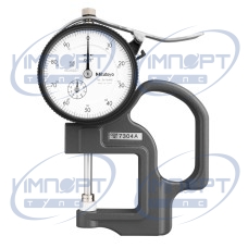 Толщиномер с циферблатным индикатором 0-1", 0,001", стандартный, керамические контактные элементы 7304A Mitutoyo Толщиномер с циферблатным индикатором 0-1", 0,001", стандартный, керамические контактные элементы 7304A Mitutoyo