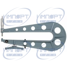 Микрометр для листового металла 0-25 мм, плоская наковальня/шпиндель, горловина 300 мм 118-103 Mitutoyo Микрометр для листового металла 0-25 мм, плоская наковальня/шпиндель, горловина 300 мм 118-103 Mitutoyo