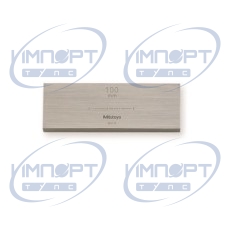 Концевая мера длины, калиброванная, КТР, ISO 100 мм, класс K, сталь 611681-01B Mitutoyo