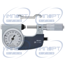 Индикаторный микрометр с кнопкой справа 0-25 мм 510-121 Mitutoyo Индикаторный микрометр с кнопкой справа 0-25 мм 510-121 Mitutoyo