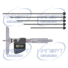 Цифровой глубиномер-микрометр дюймовый/метрический, 0-6", вкл. 6 стержней 329-350-30 Mitutoyo Цифровой глубиномер-микрометр дюймовый/метрический, 0-6", вкл. 6 стержней 329-350-30 Mitutoyo