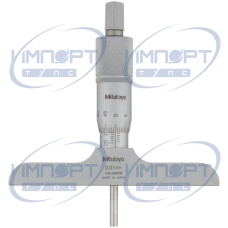 Микрометр глубины с твердосплавным наконечником стержень 0-25 мм, основание 101 мм 128-104 Mitutoyo Микрометр глубины с твердосплавным наконечником стержень 0-25 мм, основание 101 мм 128-104 Mitutoyo