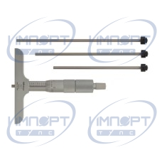 Микрометр-глубиномер, сменные стержни 0-4", основание 4" 129-131 Mitutoyo Микрометр-глубиномер, сменные стержни 0-4", основание 4" 129-131 Mitutoyo