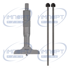Микрометр-глубиномера, сменные стержни 0-3", основание 2,5" 129-126 Mitutoyo Микрометр-глубиномера, сменные стержни 0-3", основание 2,5" 129-126 Mitutoyo