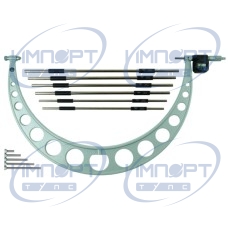 Цифровой микрометр со сменными наковальнями, дюймовые/метрические, 18-24", вкл. 6 наковален 340-721 Mitutoyo Цифровой микрометр со сменными наковальнями, дюймовые/метрические, 18-24", вкл. 6 наковален 340-721 Mitutoyo