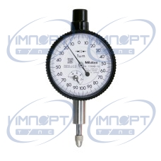 Индикатор часового типа, плоская задняя часть, подшипник с драгоценными камнями типа ISO, 1 мм, 0,001 мм 1109AB-10 Mitutoyo Индикатор часового типа, плоская задняя часть, подшипник с драгоценными камнями типа ISO, 1 мм, 0,001 мм 1109AB-10 Mitutoyo